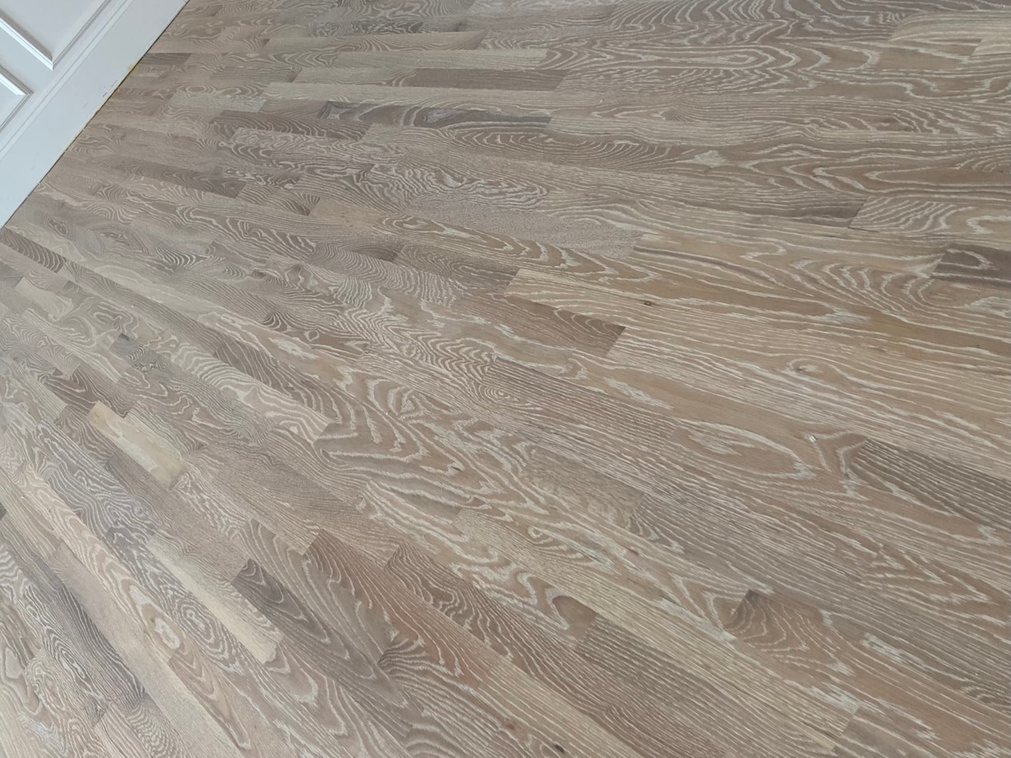 Hardwood floors after refinishing by 12th And Oak Floor Co., Wake Forest NC